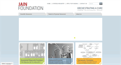 Desktop Screenshot of jain-foundation.org