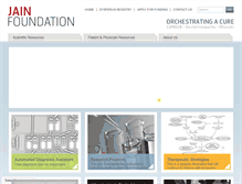 Tablet Screenshot of jain-foundation.org